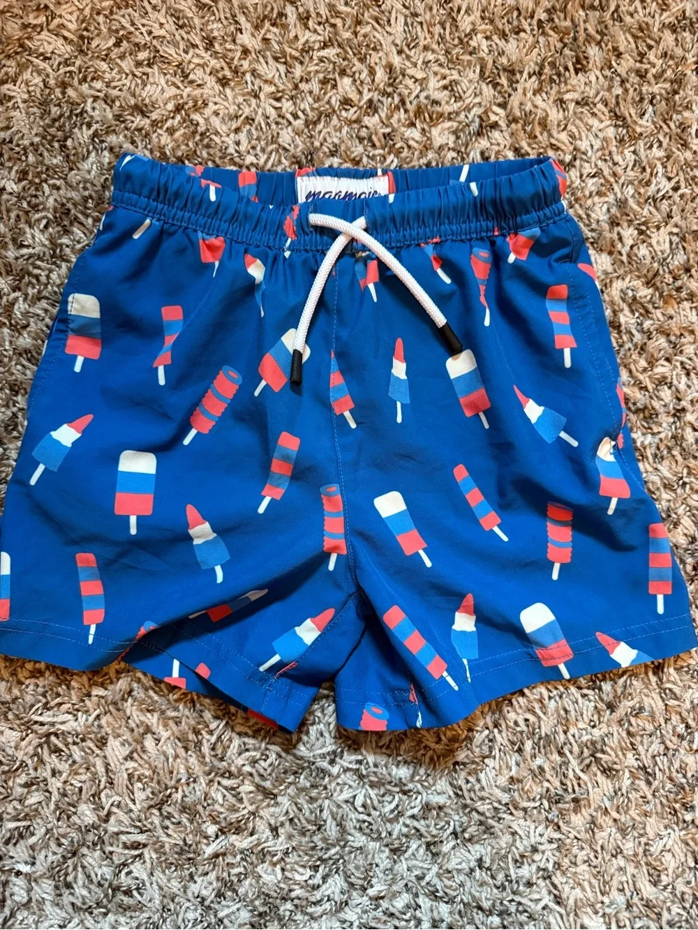 Boys’ popsicle motif swim trunks size 5/6